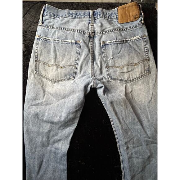 Men’s American Eagle Relaxed Fit Jeans 29x32 Medium Wash Well Loved - Picture 5 of 8